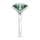IGI Certified Princess Cut Lab Grown Green Diamond Big Engagement Ring 4 Carat Vivid Green - VS1 - Rosec Jewels