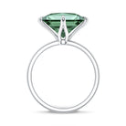 Rosec Jewels-Solitaire 5 Carat Lab Grown Green Diamond Princess Cut Engagement Ring IGI Certified