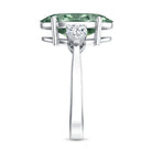 Rosec Jewels-4 Carat Lab Grown Green Diamond Large Engagement Ring with IGI Certificate