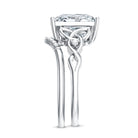 Princess Cut Lab Grown 5 Carat Diamond Celtic Wedding Ring Set with IGI Certificate Lab - ( E-VS1 ) - Rosec Jewels