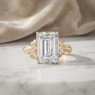 Emerald Cut Solitaire Lab Grown Diamond 5 Carat Engagement Ring IGI Certified Lab - ( E-VS1 ) - Rosec Jewels