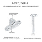 IGI Certified Pear Shaped Lab Grown Diamond Halo Wedding Ring Set 1 Carat Lab - ( E-VS1 ) - Rosec Jewels