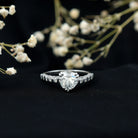 IGI Certified Lab Grown Diamond Heart Engagement Ring 2 Carat Lab - ( E-VS1 ) - Rosec Jewels