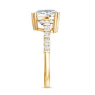 Rosec Jewels-IGI Certified Lab Grown 3 Carat Diamond Heart Engagement Ring with Side Stones