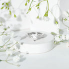 IGI Certified Heart Lab Grown Diamond Side Stone Engagement Ring 2 Carat Lab - ( E-VS1 ) - Rosec Jewels