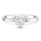 Rosec Jewels-1 Carat Lab Grown Solitaire Diamond Heart Engagement Ring IGI Certified