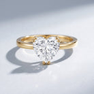 1 Carat Lab Grown Solitaire Diamond Heart Engagement Ring IGI Certified Lab - ( E-VS1 ) - Rosec Jewels