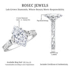 Rosec Jewels-IGI Certified Vintage Inspired Lab Grown Marquise Diamond Celtic Engagement Ring 2 Carat