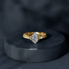 Vintage Inspired 1 Carat Marquise Cut Lab Grown Diamond Celtic Engagement Ring IGI Certified Lab - ( E-VS1 ) - Rosec Jewels