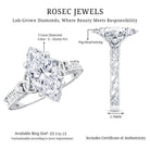 Rosec Jewels-Antique Looking 3 Carat Marquise Lab Diamond Celtic Knot Engagement Ring IGI Certified