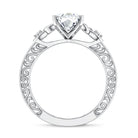 Rosec Jewels-Antique Looking 3 Carat Marquise Lab Diamond Celtic Knot Engagement Ring IGI Certified