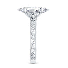 Rosec Jewels-Antique Looking 3 Carat Marquise Lab Diamond Celtic Knot Engagement Ring IGI Certified
