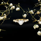 1 Carat Lab Grown Heart Shaped Diamond Designer Engagement Ring IGI Certified Lab - ( E-VS1 ) - Rosec Jewels