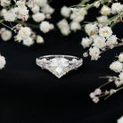 Rosec Jewels-2 Carat Heart Lab Grown Diamond Split Shank Engagement Ring with IGI Certificate
