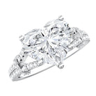 Rosec Jewels-IGI Certified 4 Carat Big Heart Lab Grown Diamond Split Shank Engagement Ring