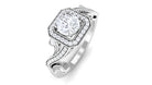 0.75 CT Zircon Engagement Ring AAAA - Rosec Jewels
