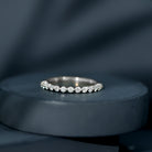 Natural Diamond Half Eternity Stackable Ring Natural - ( HI-SI ) - Rosec Jewels