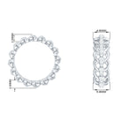 Certified Moissanite Eternity Wedding Band for Women D-VS1 - Rosec Jewels