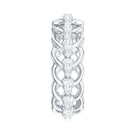 Certified Moissanite Eternity Wedding Band for Women D-VS1 - Rosec Jewels