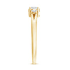 Certified Moissanite 3 Stone Proposal Ring For Her D-VS1 - Rosec Jewels