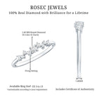 Brilliant Cut Diamond Wedding Band for Women Natural - ( HI-SI ) - Rosec Jewels