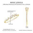 Brilliant Cut Diamond Wedding Band for Women Natural - ( HI-SI ) - Rosec Jewels