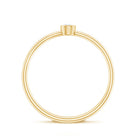 Natural Diamond Dainty Promise Ring in Bezel Setting Natural - ( HI-SI ) - Rosec Jewels