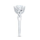 8 MM Round Cut Moissanite Celtic Design Engagement Ring D-VS1 - Rosec Jewels