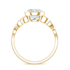 Solitaire Moissanite Celtic Knot Engagement Ring in Bezel Setting D-VS1 - Rosec Jewels