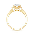 2 CT Round Moissanite Rope Band Engagement Ring D-VS1 - Rosec Jewels