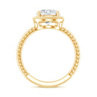 Brilliant Cut 8 MM Moissanite Rope Band Engagement Ring D-VS1 - Rosec Jewels