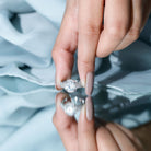 2 Carat Moissanite Round Cut Engagement Ring With Side Stones D-VS1 - Rosec Jewels