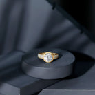 2 Carat Moissanite Round Cut Engagement Ring With Side Stones D-VS1 - Rosec Jewels