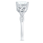 Heart Shaped Moissanite Celtic Engagement Ring D-VS1 - Rosec Jewels