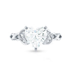 Rosec Jewels-2 CT Heart Shaped Moissanite Celtic Knot Engagement Ring