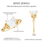 Rosec Jewels-2 CT Heart Shaped Moissanite Celtic Knot Engagement Ring