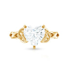 Rosec Jewels-2 CT Heart Shaped Moissanite Celtic Knot Engagement Ring