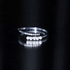 Cultured Freshwater Pearl Diamond Wrap Ring for Women AAA - Rosec Jewels