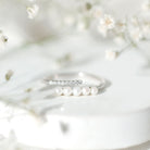 Cultured Freshwater Pearl Diamond Wrap Ring for Women AAA - Rosec Jewels