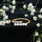 Cultured Freshwater Pearl Diamond Wrap Ring for Women AAA - Rosec Jewels