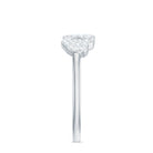 Natural Diamond Double Heart Ring for Promise Natural - ( HI-SI ) - Rosec Jewels