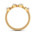 Rosec Jewels-Cultured Freshwater Pearl Promise Ring for Women