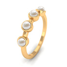 Rosec Jewels-Cultured Freshwater Pearl Promise Ring for Women