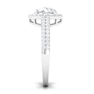 2.25 CT Round Cubic Zirconia Halo Engagement Ring AAAA - Rosec Jewels