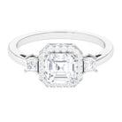 Rosec Jewels-Asscher Cut Zircon Statement Engagement Ring