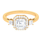 Rosec Jewels-Asscher Cut Zircon Statement Engagement Ring