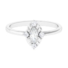Rosec Jewels-Marquise Cut Cubic Zirconia Engagement Ring with Textured Detail