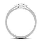 Rosec Jewels-Marquise Cut Cubic Zirconia Engagement Ring with Textured Detail
