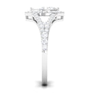1.75 CT Split Shank Marquise Cut Zircon Engagement Ring AAAA - Rosec Jewels