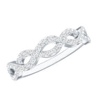 Rosec Jewels-Pave Set Lab Grown Diamond Infinity Wedding Band